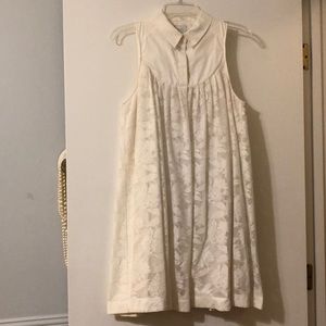 Anthropologie White Lace Dress